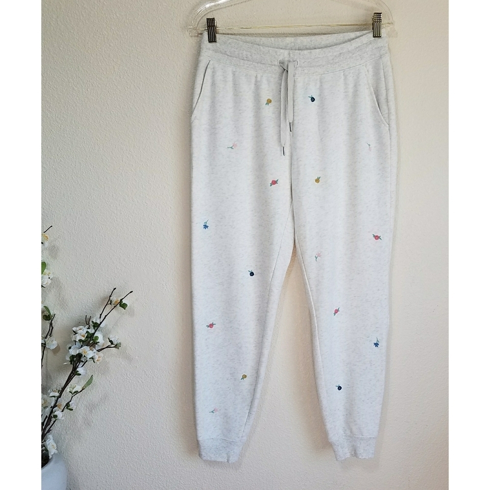 Old Navy Floral Embroidered Sweatpants